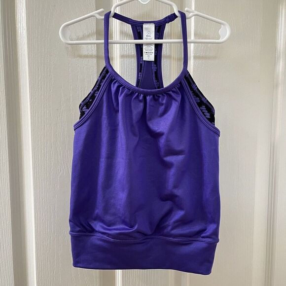 Ivivva by Lululemon Purple Double Dutch Tank Top Athletic Girls Size 4 - Picture 1 of 9